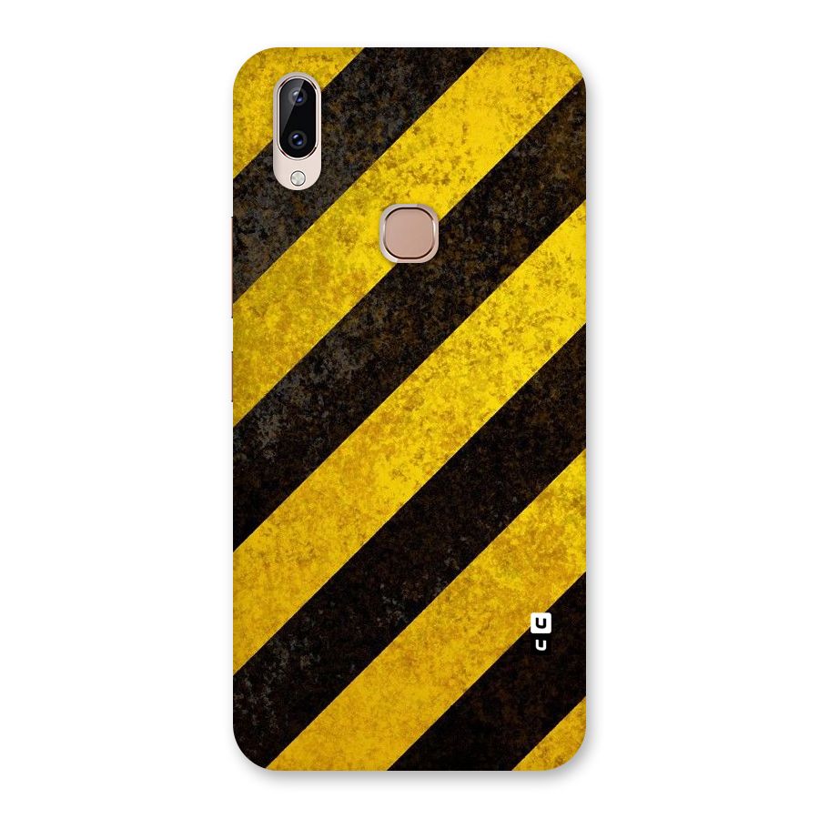 Shaded Yellow Stripes Back Case for Vivo Y83 Pro