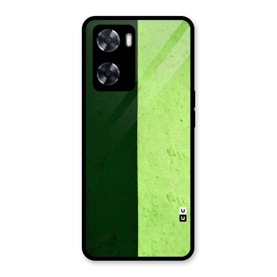 Shades Half Glass Back Case for Oppo A57 2022