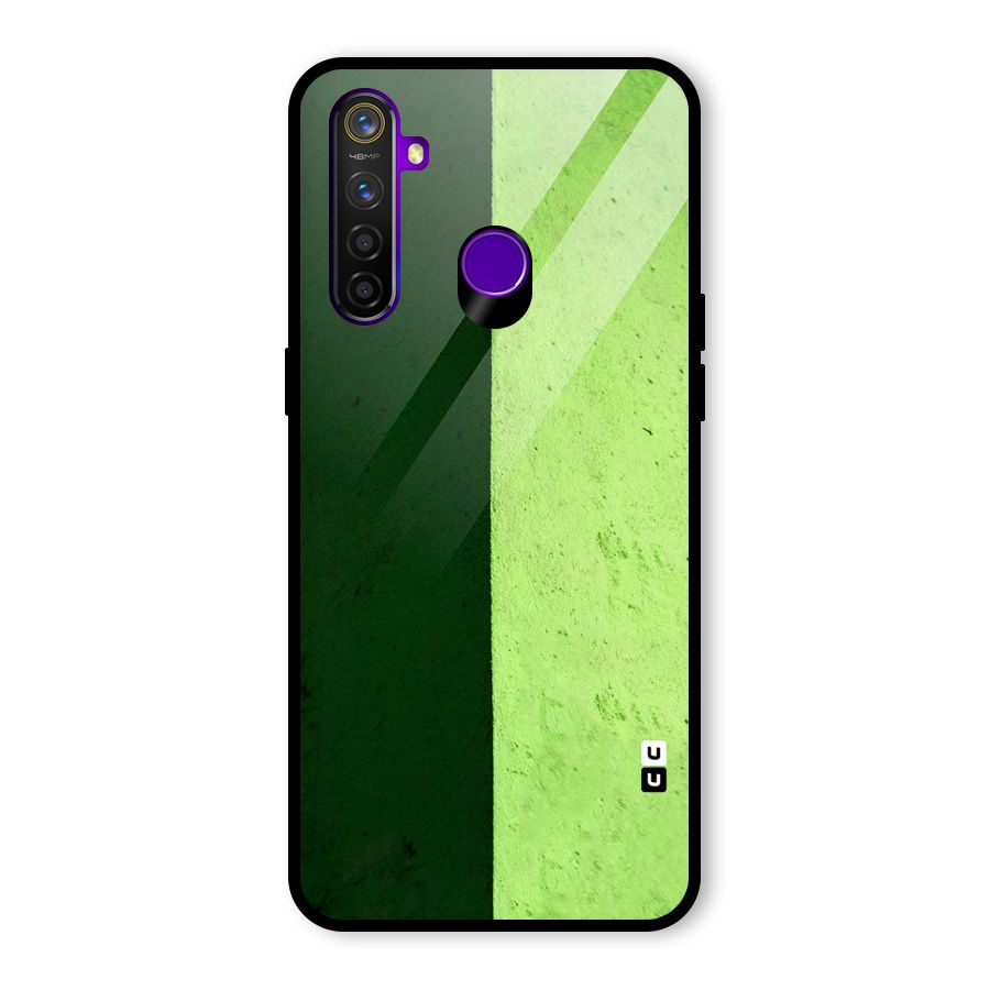 Shades Half Glass Back Case for Realme 5 Pro