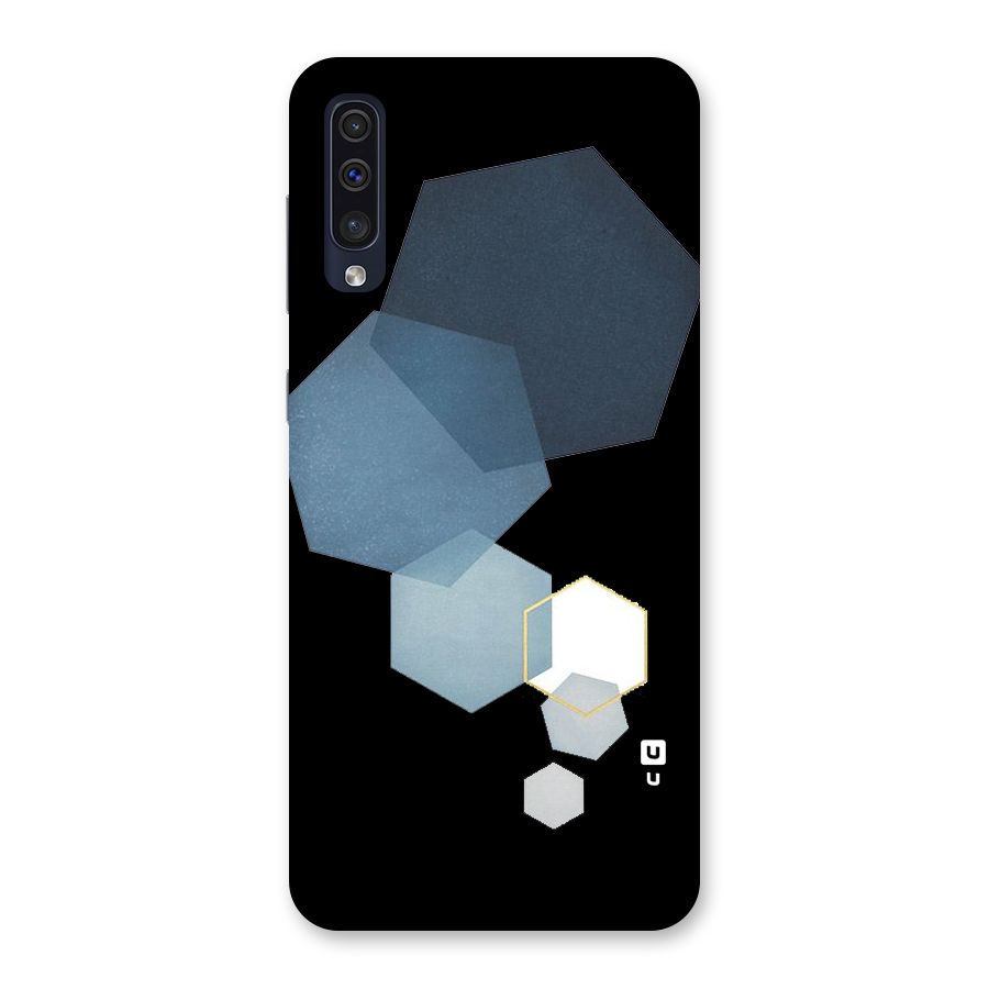 Shades Of Blue Shapes Back Case for Galaxy A50s