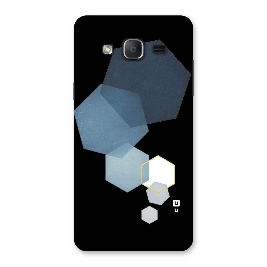 Shades Of Blue Shapes Back Case for Galaxy On7 2015