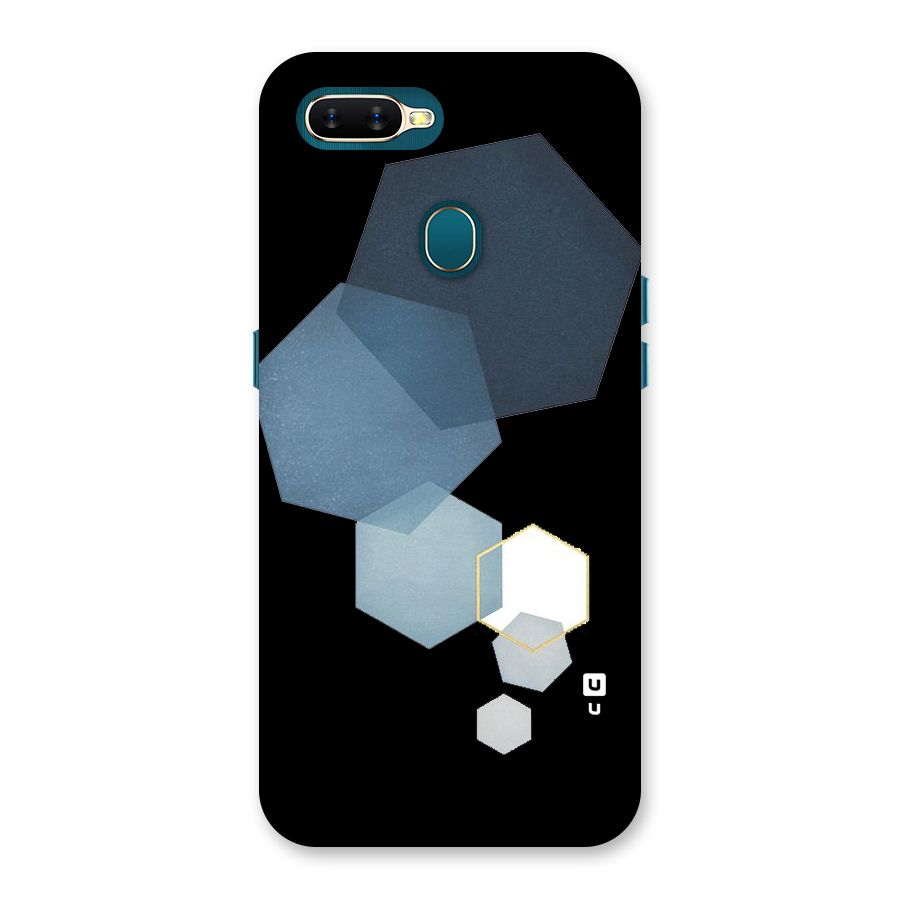 Shades Of Blue Shapes Back Case for Oppo A11k