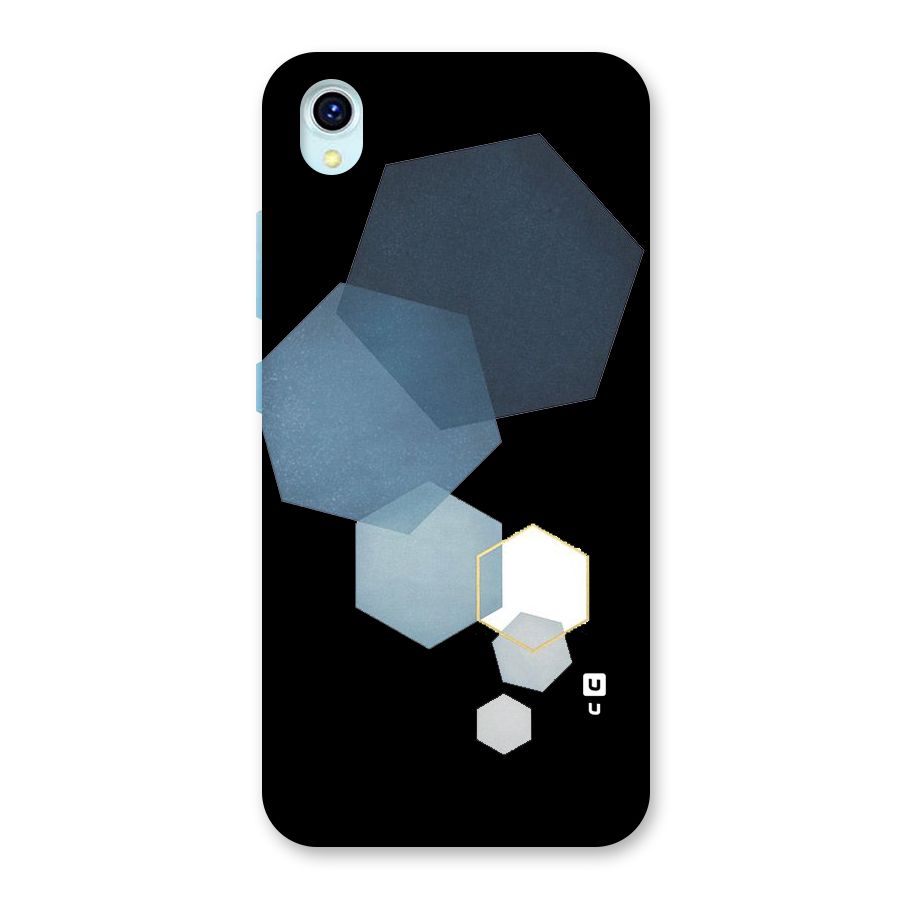 Shades Of Blue Shapes Back Case for Vivo Y1s