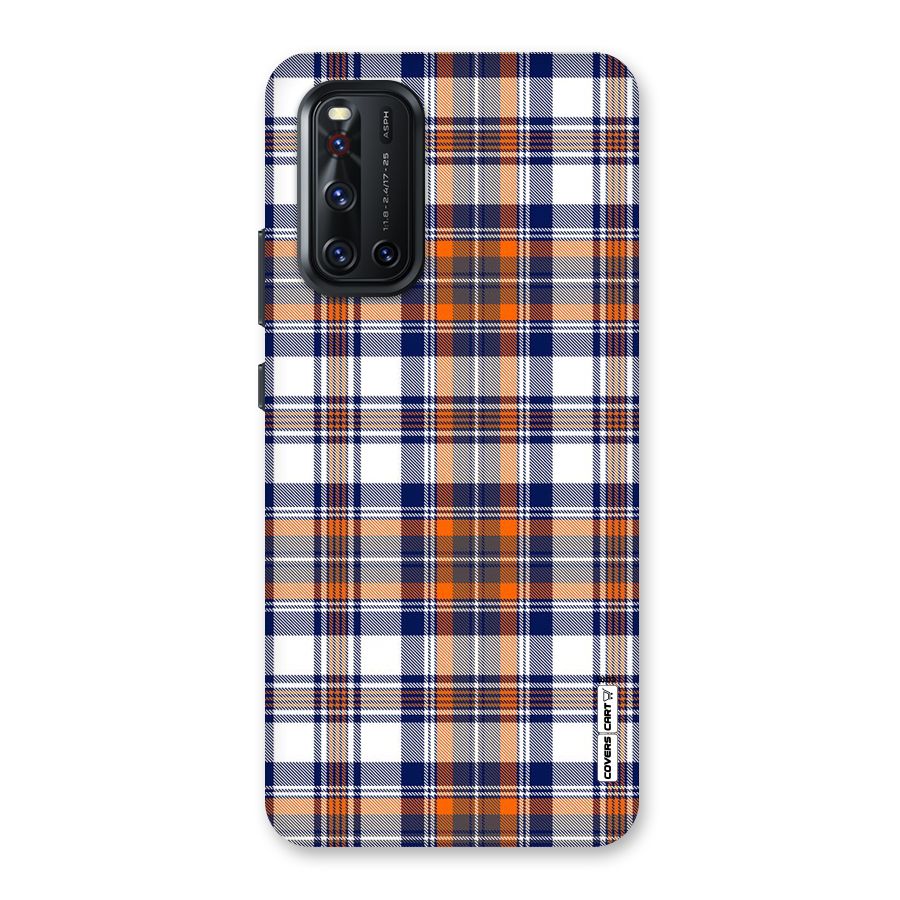 Shades Of Check Back Case for Vivo V19
