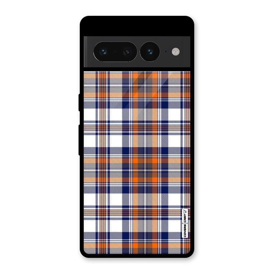 Shades Of Check Glass Back Case for Google Pixel 7 Pro