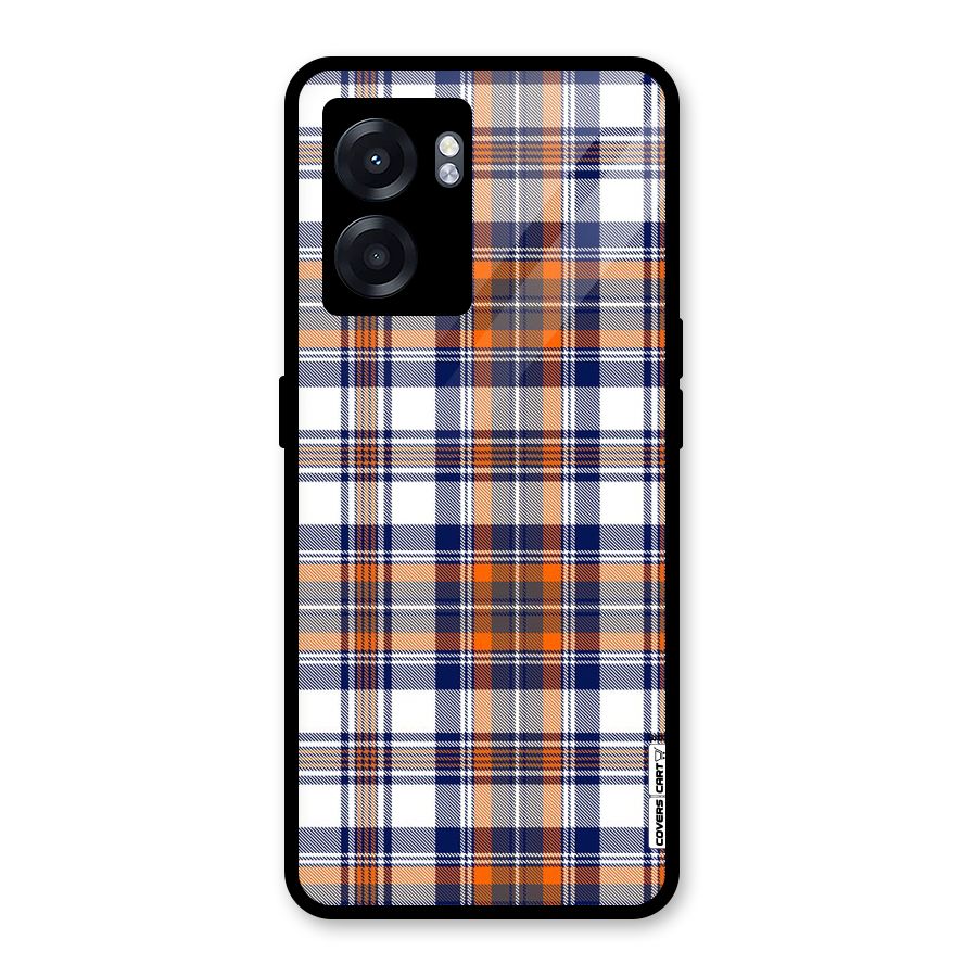 Shades Of Check Glass Back Case for Oppo K10 (5G)