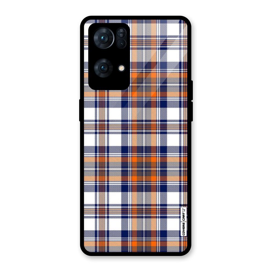 Shades Of Check Glass Back Case for Oppo Reno7 Pro 5G