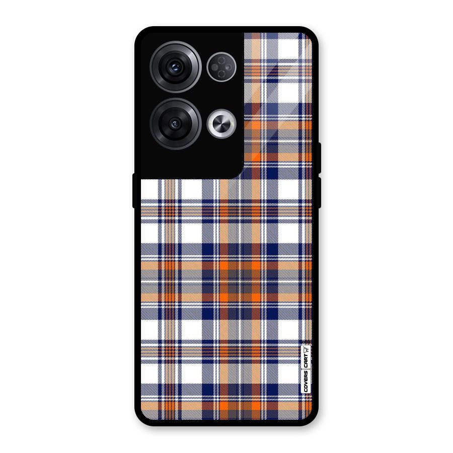 Shades Of Check Glass Back Case for Oppo Reno8 Pro 5G