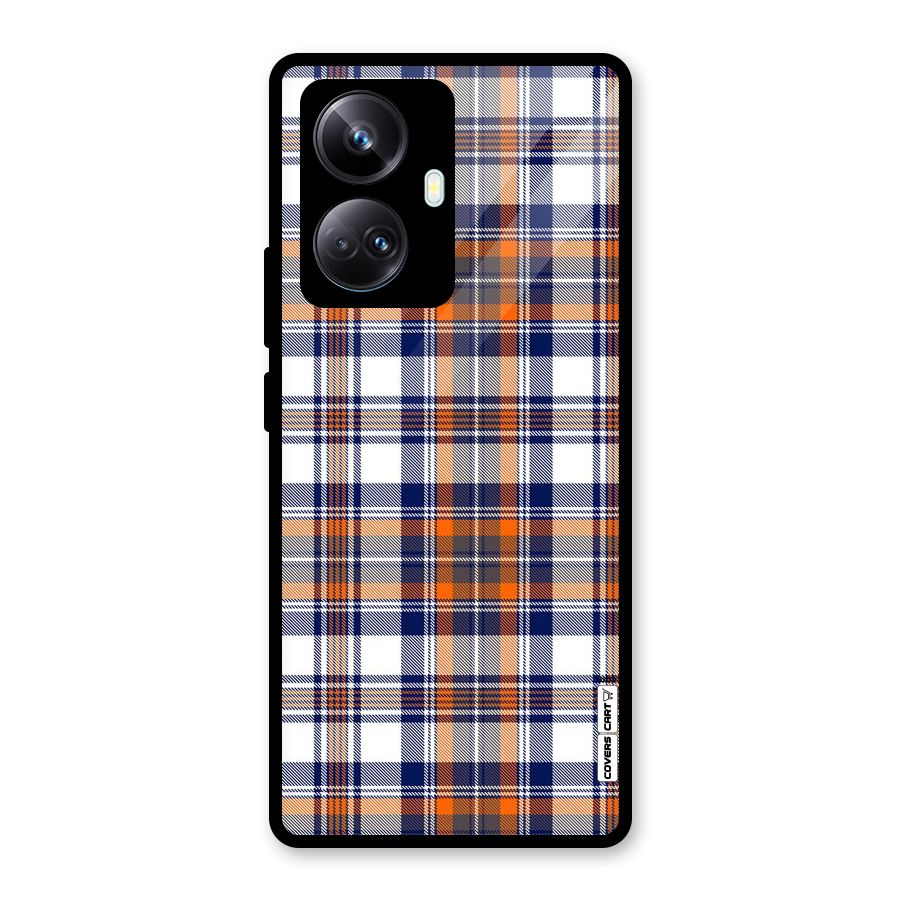 Shades Of Check Glass Back Case for Realme 10 Pro Plus