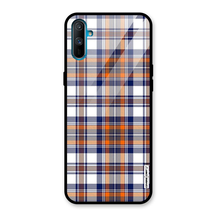 Shades Of Check Glass Back Case for Realme C3