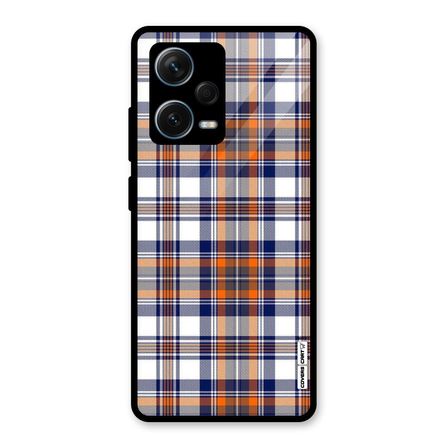 Shades Of Check Glass Back Case for Redmi Note 12 Pro Plus 5G