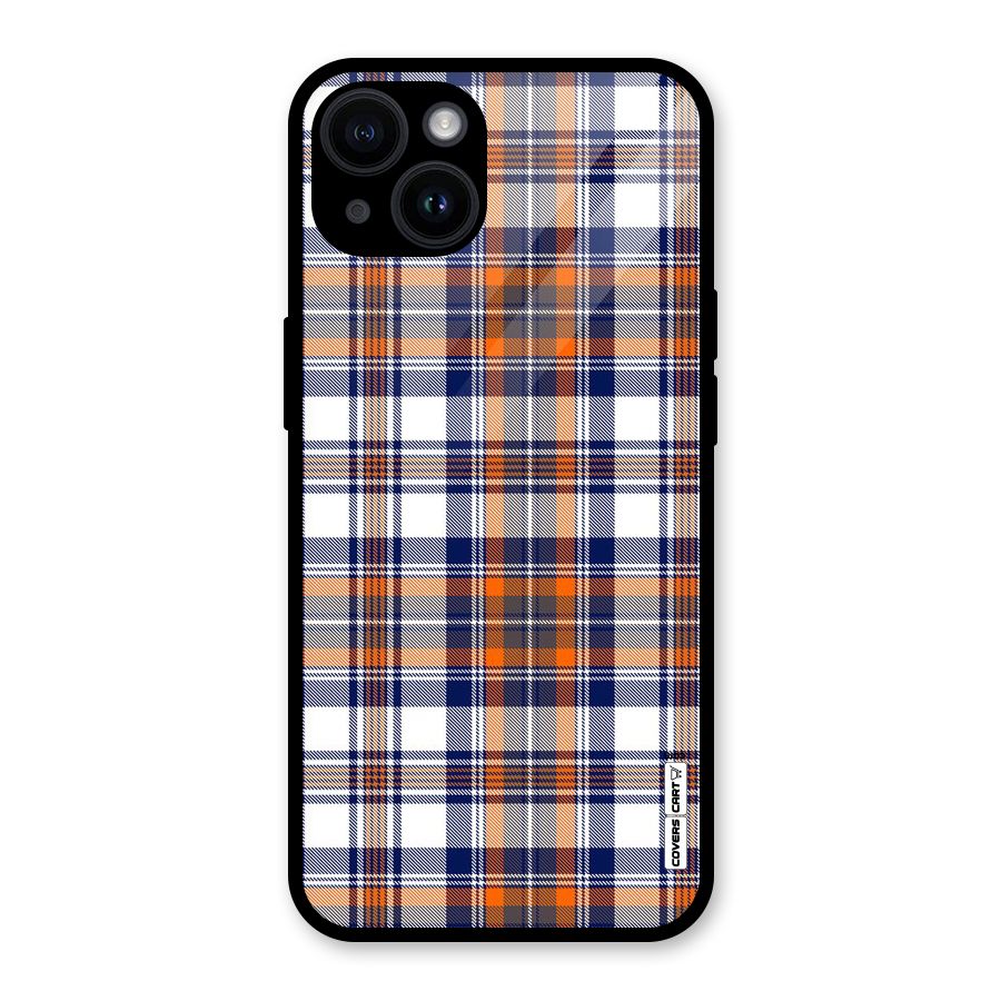 Shades Of Check Glass Back Case for iPhone 14
