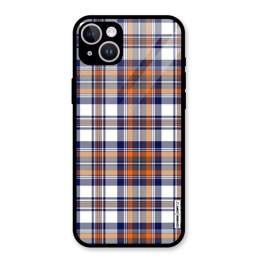 Shades Of Check Glass Back Case for iPhone 14 Plus