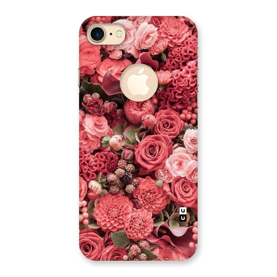 Shades Of Peach Back Case for iPhone 7 Logo Cut