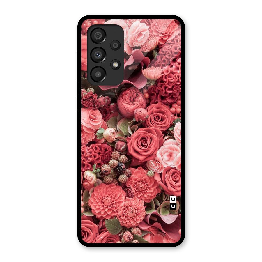Shades Of Peach Glass Back Case for Galaxy A33 5G