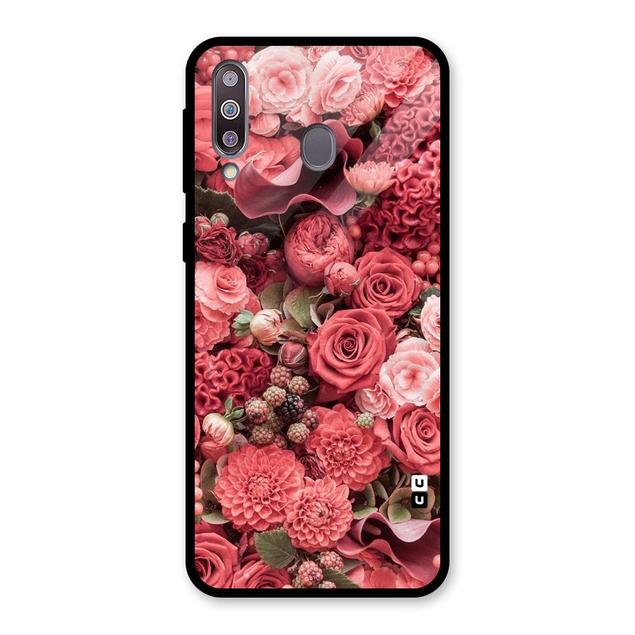 Shades Of Peach Glass Back Case for Galaxy M30
