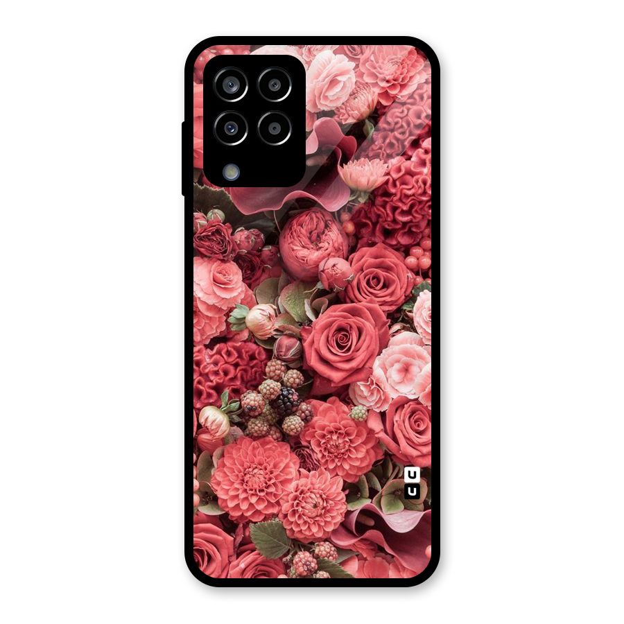 Shades Of Peach Glass Back Case for Galaxy M33