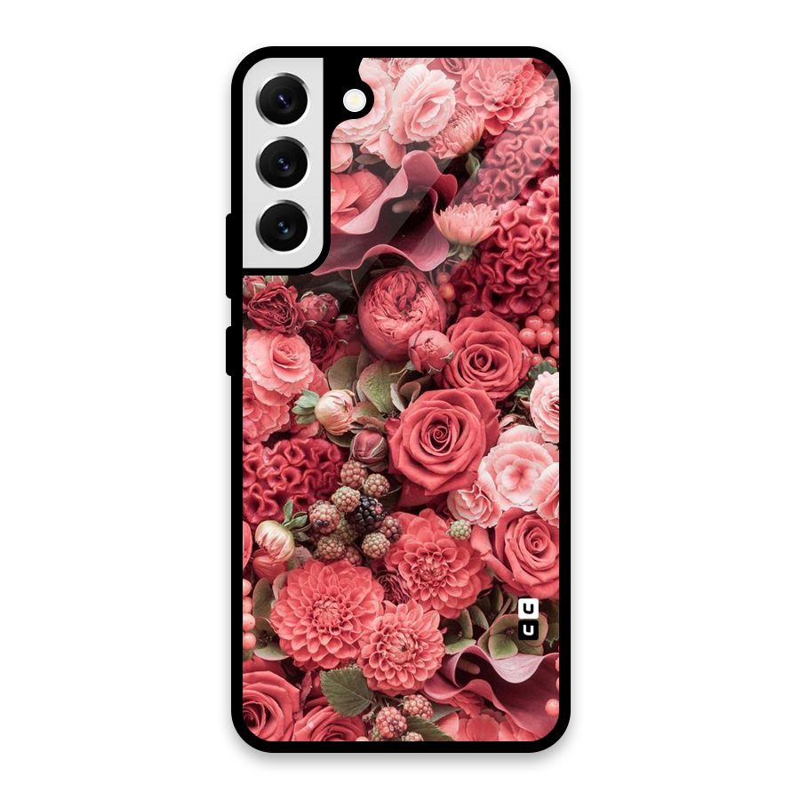 Shades Of Peach Glass Back Case for Galaxy S22 Plus 5G