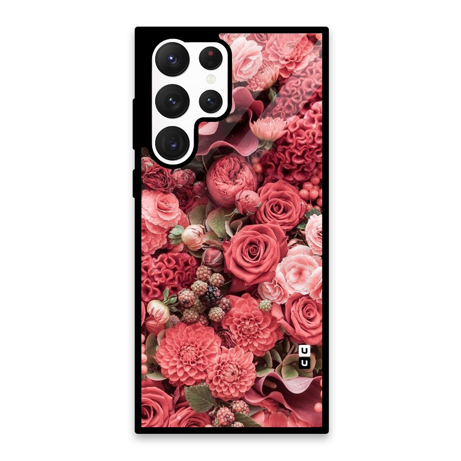 Shades Of Peach Glass Back Case for Galaxy S22 Ultra 5G