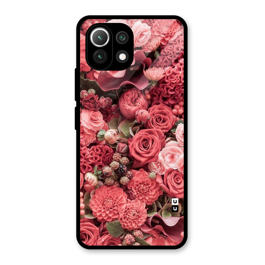 Shades Of Peach Glass Back Case for Mi 11 Lite NE 5G