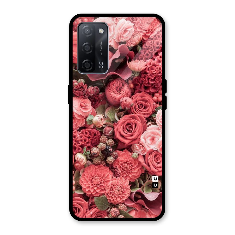 Shades Of Peach Glass Back Case for Oppo A53s 5G
