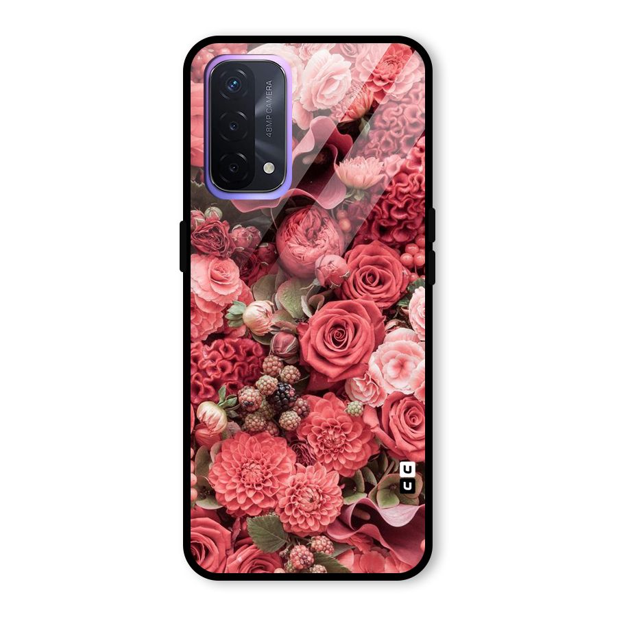 Shades Of Peach Glass Back Case for Oppo A74 5G