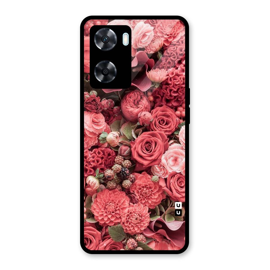 Shades Of Peach Glass Back Case for Oppo A77