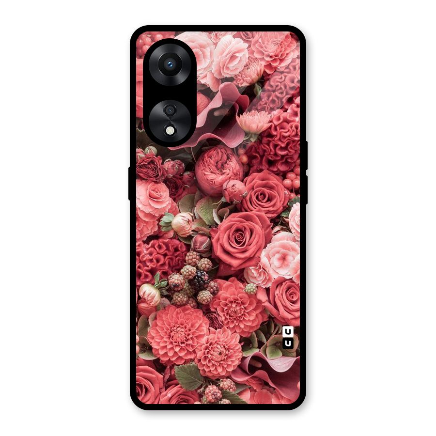 Shades Of Peach Glass Back Case for Oppo A78