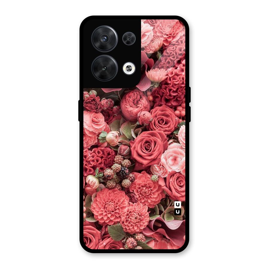 Shades Of Peach Glass Back Case for Oppo Reno8 5G