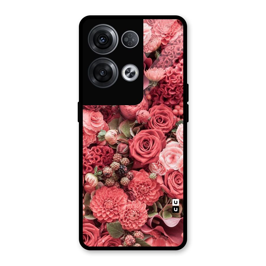 Shades Of Peach Glass Back Case for Oppo Reno8 Pro 5G