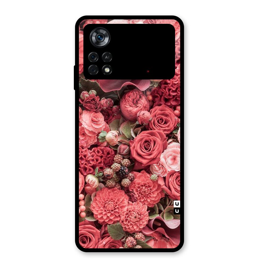 Shades Of Peach Glass Back Case for Poco X4 Pro 5G