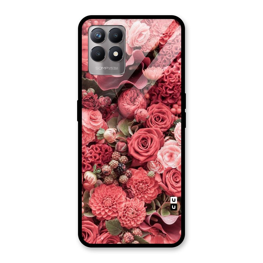 Shades Of Peach Glass Back Case for Realme Narzo 50