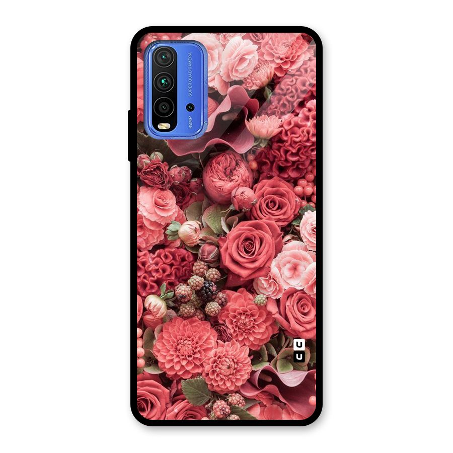 Shades Of Peach Glass Back Case for Redmi 9 Power