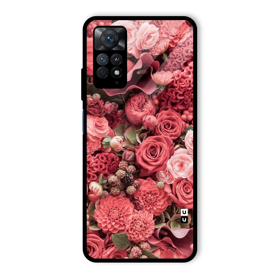 Shades Of Peach Glass Back Case for Redmi Note 11 Pro