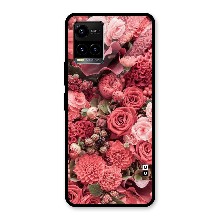 Shades Of Peach Glass Back Case for Vivo Y21T