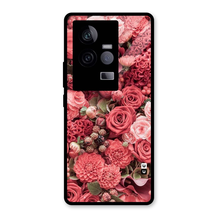 Shades Of Peach Glass Back Case for Vivo iQOO 11 5G