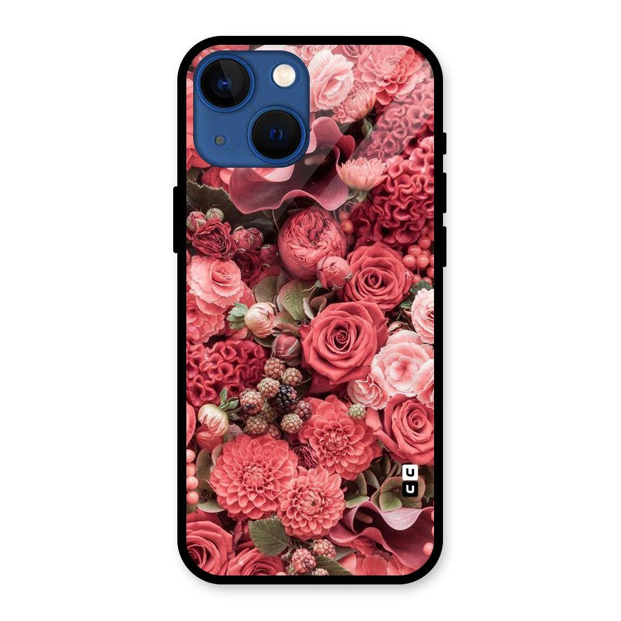Shades Of Peach Glass Back Case for iPhone 13 Mini