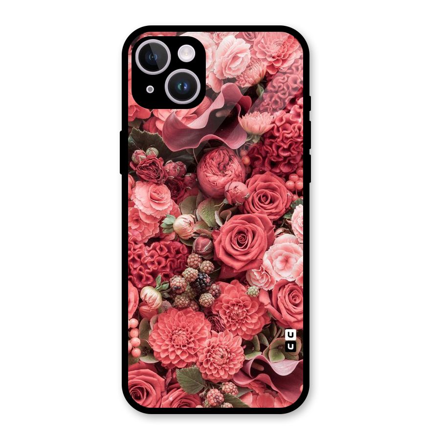 Shades Of Peach Glass Back Case for iPhone 14 Plus