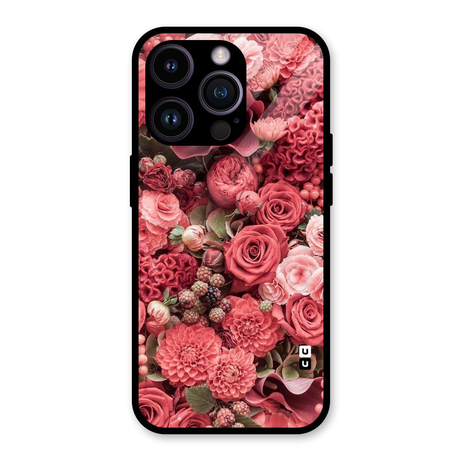 Shades Of Peach Glass Back Case for iPhone 14 Pro