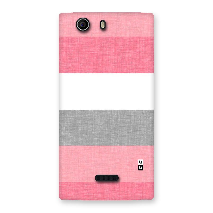 Shades Pink Stripes Back Case for Canvas Nitro 2 E311