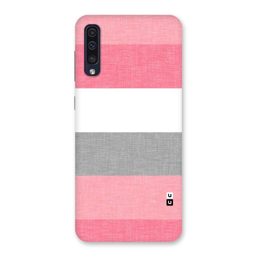 Shades Pink Stripes Back Case for Galaxy A50s