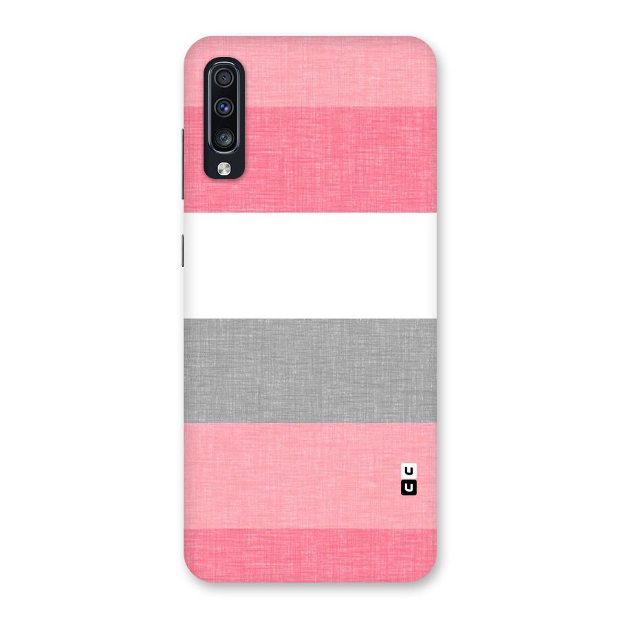 Shades Pink Stripes Back Case for Galaxy A70s