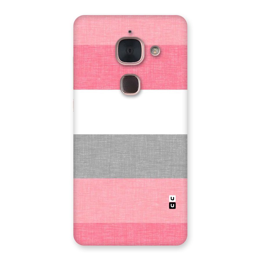 Shades Pink Stripes Back Case for Le Max 2