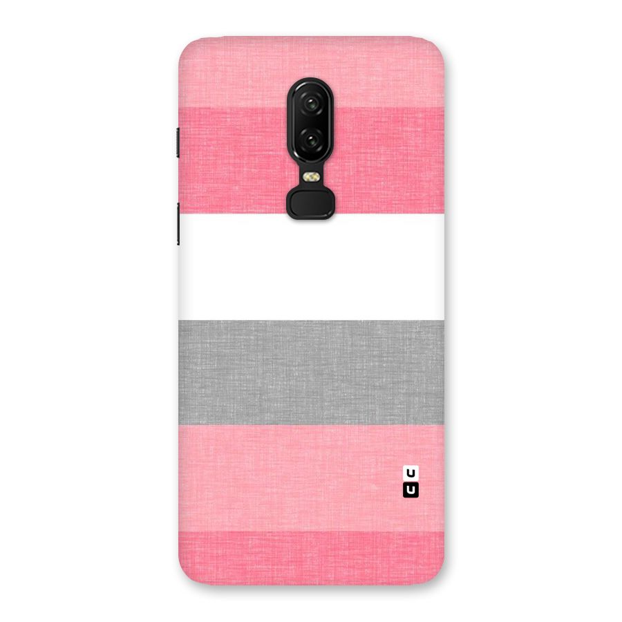 Shades Pink Stripes Back Case for OnePlus 6