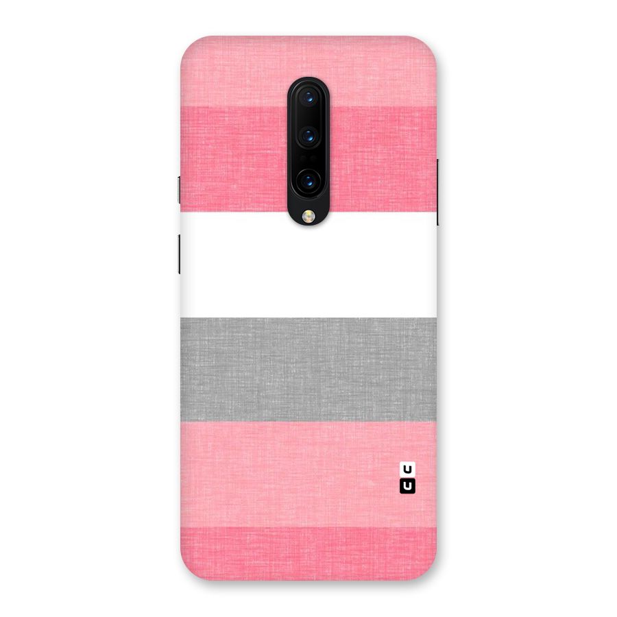 Shades Pink Stripes Back Case for OnePlus 7 Pro