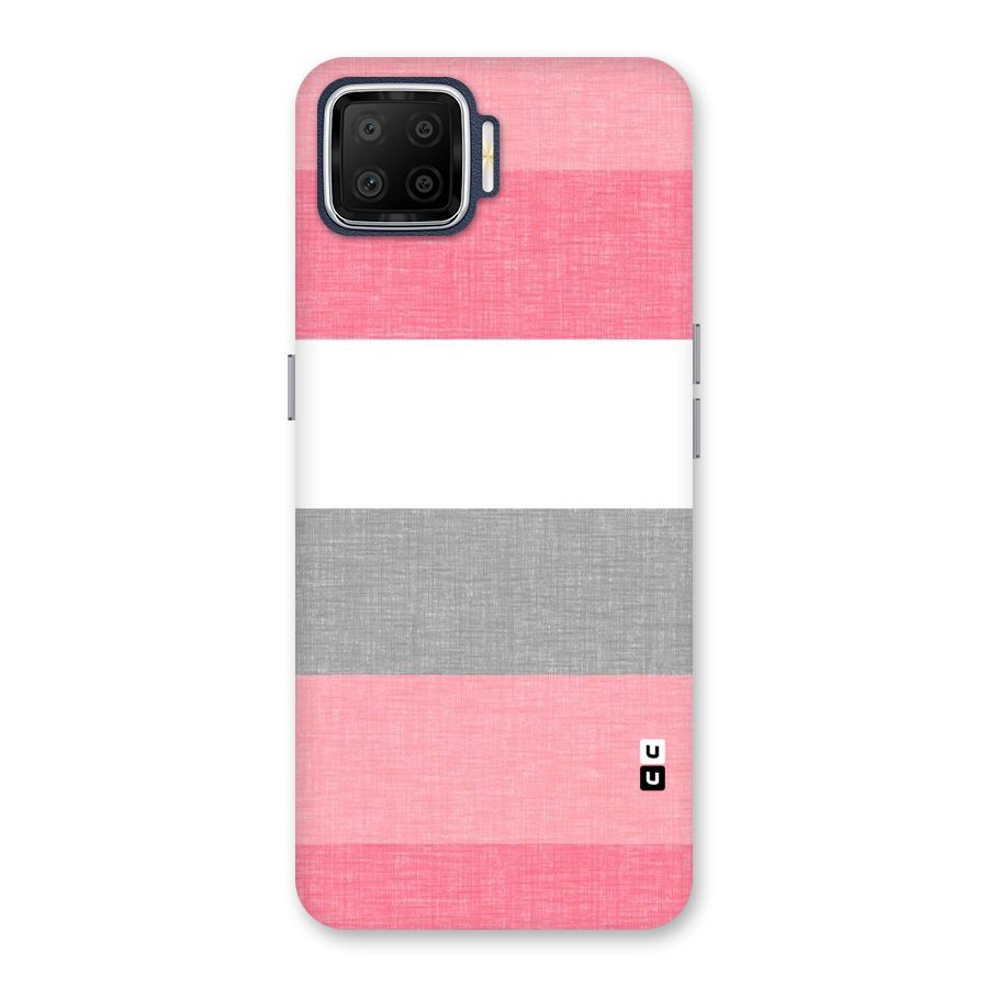 Shades Pink Stripes Back Case for Oppo F17