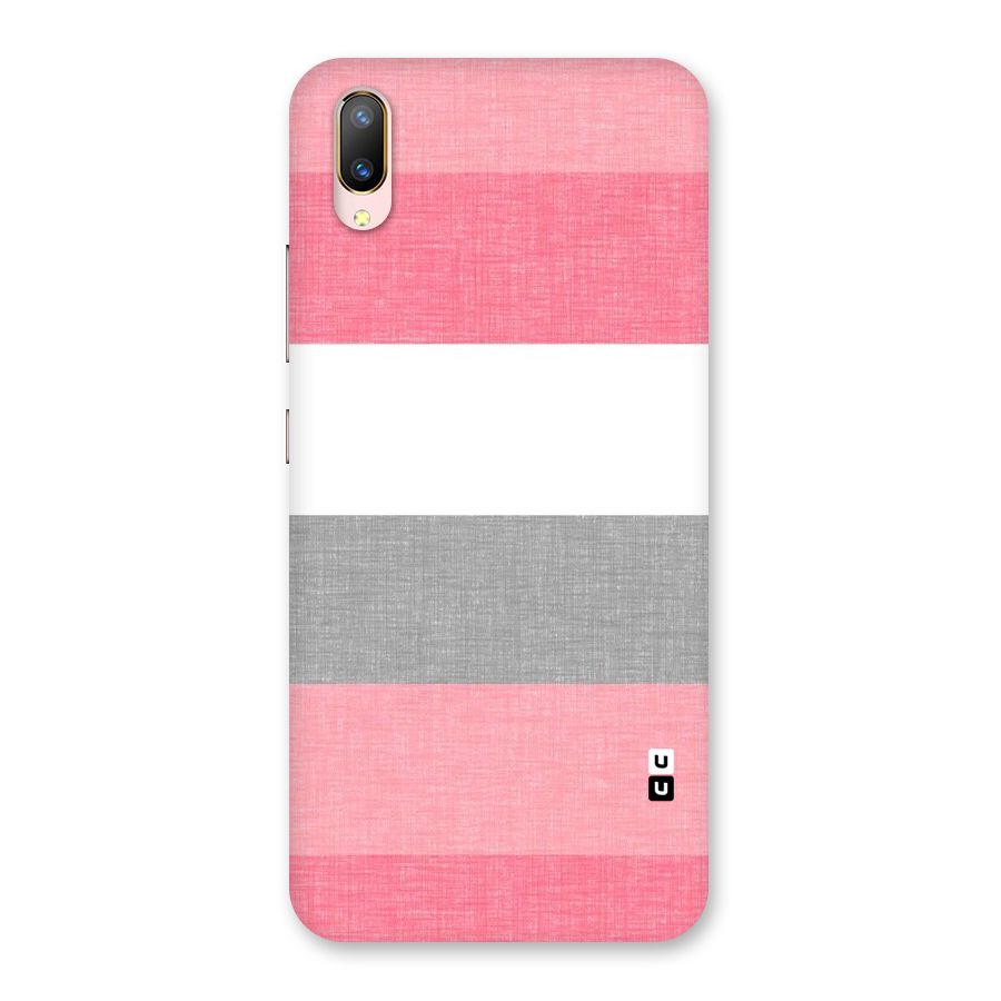 Shades Pink Stripes Back Case for Vivo V11 Pro