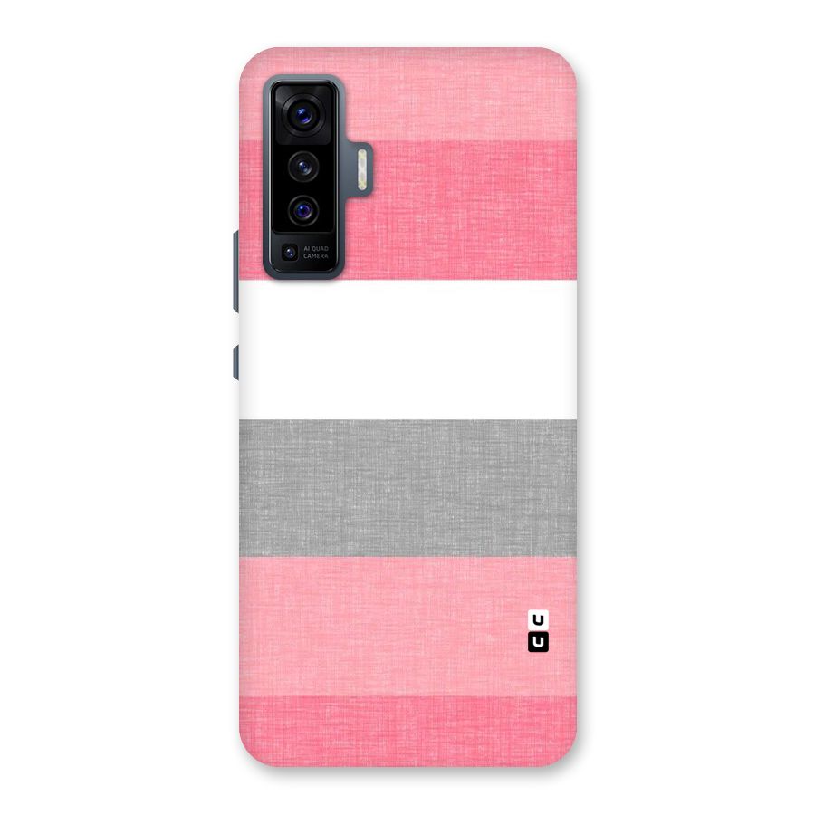 Shades Pink Stripes Back Case for Vivo X50