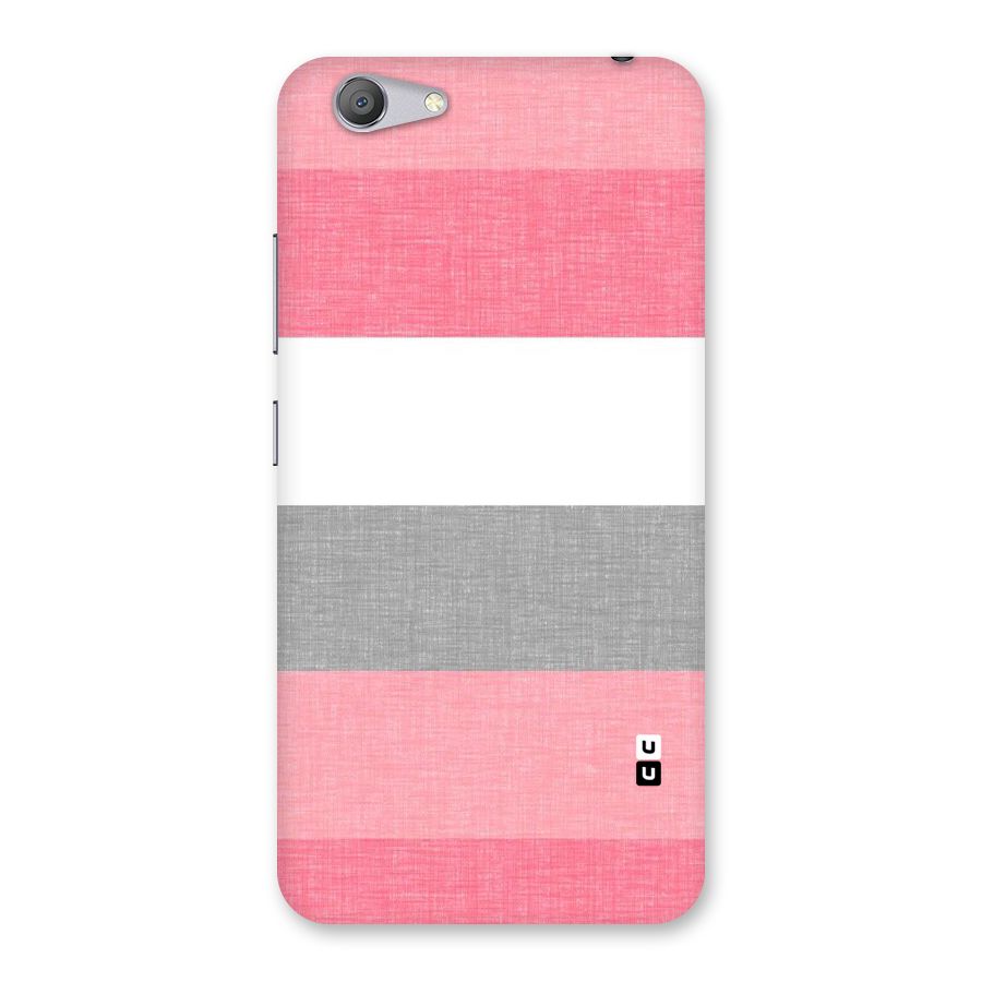 Shades Pink Stripes Back Case for Vivo Y53