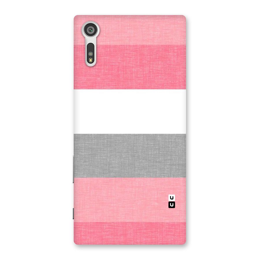 Shades Pink Stripes Back Case for Xperia XZ